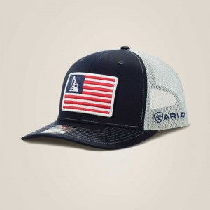 Ariat Usa flag patch logo cap Navy | 792LYJTCF