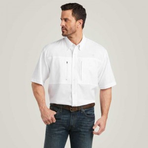 Ariat VentTEK Classic Fit Shirt White | 602FMWHKO