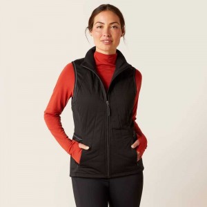 Ariat Venture Full Zip Vest Black | 091ELSRAM