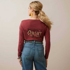 Ariat Wear the Brand Tee Burnt Russet | 087SZKPOI