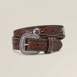 Ariat Western Star Medallion Belt Brown | 256IRDOUQ