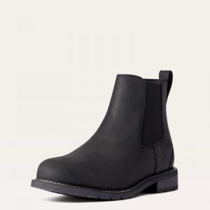 Ariat Wexford Waterproof Chelsea Boot Black | 571FDTJLV