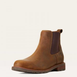 Ariat Wexford Waterproof Chelsea Boot Brown | 051HILKRN