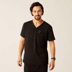 Ariat Whitman Scrub Top Black | 387JYOIBL