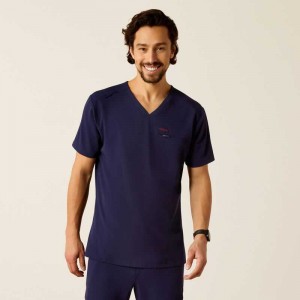 Ariat Whitman Scrub Top Navy | 391FLYANI