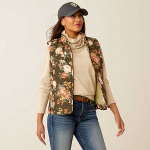 Ariat Woodside Vest Rosegarden Print | 129TVDGZA