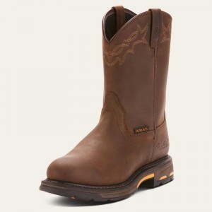 Ariat WorkHog Waterproof Work Boot Brown | 521YBGHWN