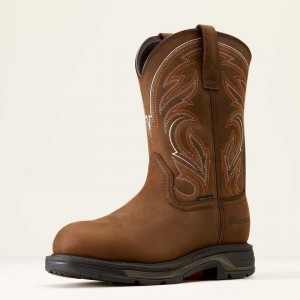 Ariat WorkHog XT Carbon Toe Work Boot Brown | 524RIZLQT