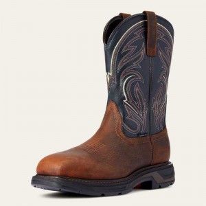 Ariat WorkHog XT Cottonwood Carbon Toe Work Boot Brown | 293SBYQXF