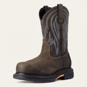 Ariat WorkHog XT Tumbleweed Waterproof Carbon Toe Work Boot Coffee | 495SYFDCA