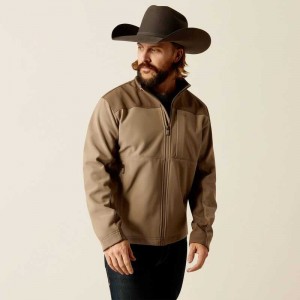 Ariat Wyatt Softshell Jacket Brown | 547IJMBAV