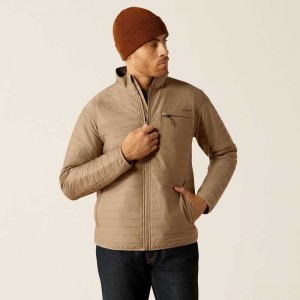 Ariat Wylie Full Zip Jacket Khaki | 612NJRWGL