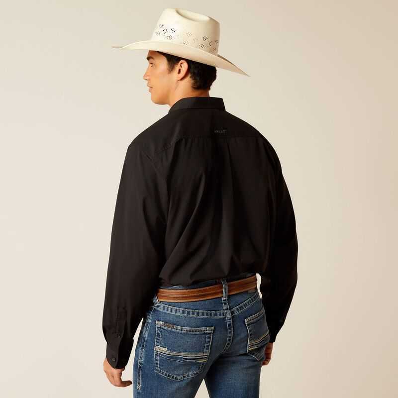 Ariat 360 AirFlow Classic Fit Shirt Black | 745ASLUCO