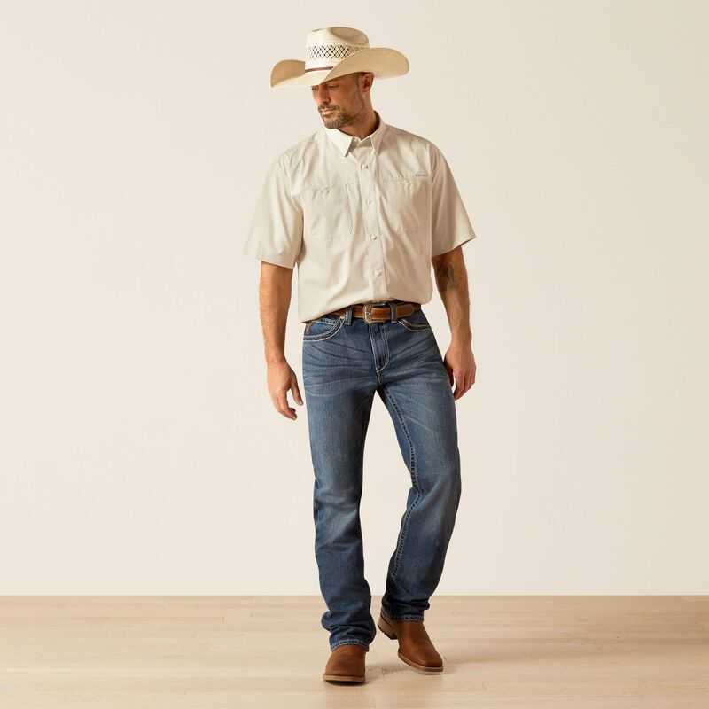 Ariat 360 AirFlow Classic Fit Shirt Silver | 150AFWTLH