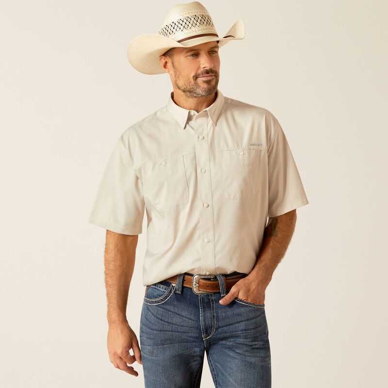 Ariat 360 AirFlow Classic Fit Shirt Silver | 150AFWTLH