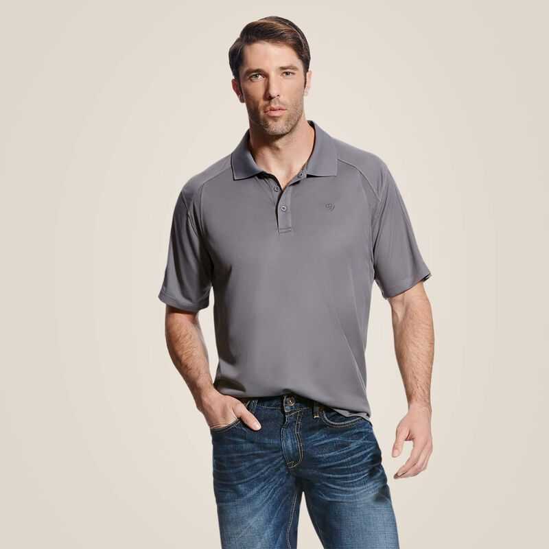 Ariat AC Polo Grey | 693GZMEAN