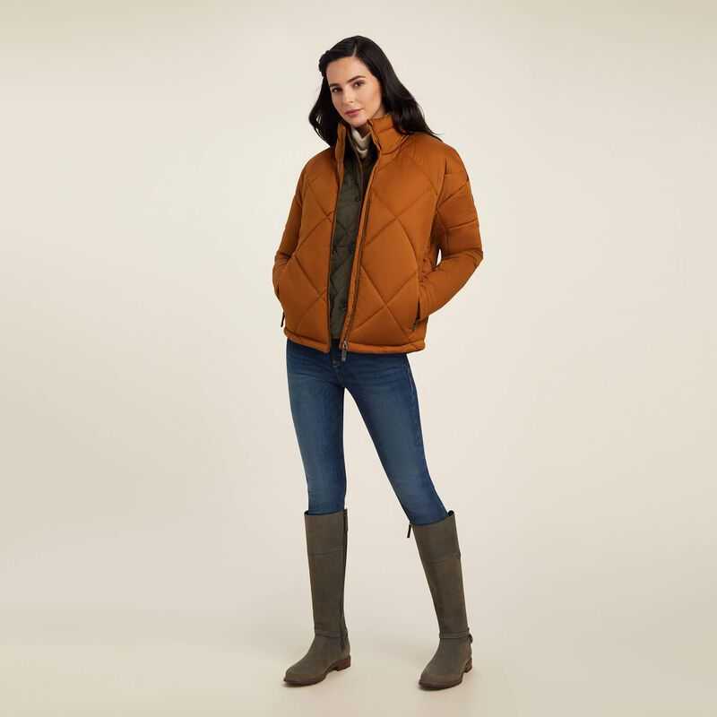 Ariat Adena Insulated Jacket Brown | 342FMCOXU