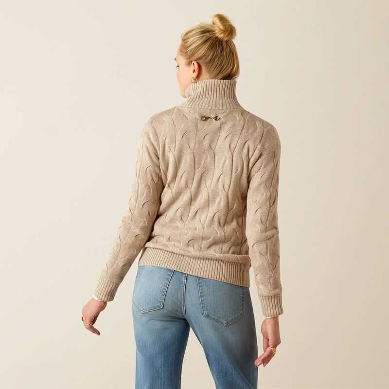 Ariat Alamere Sweater Beige | 934JPXBMQ