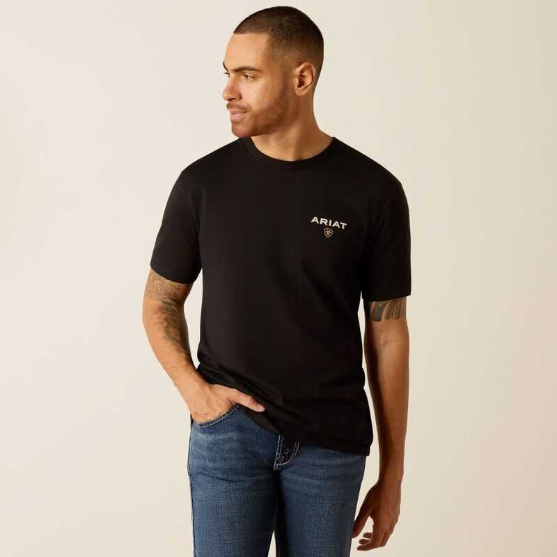 Ariat American Rancher T-Shirt Black | 576XWKTCG