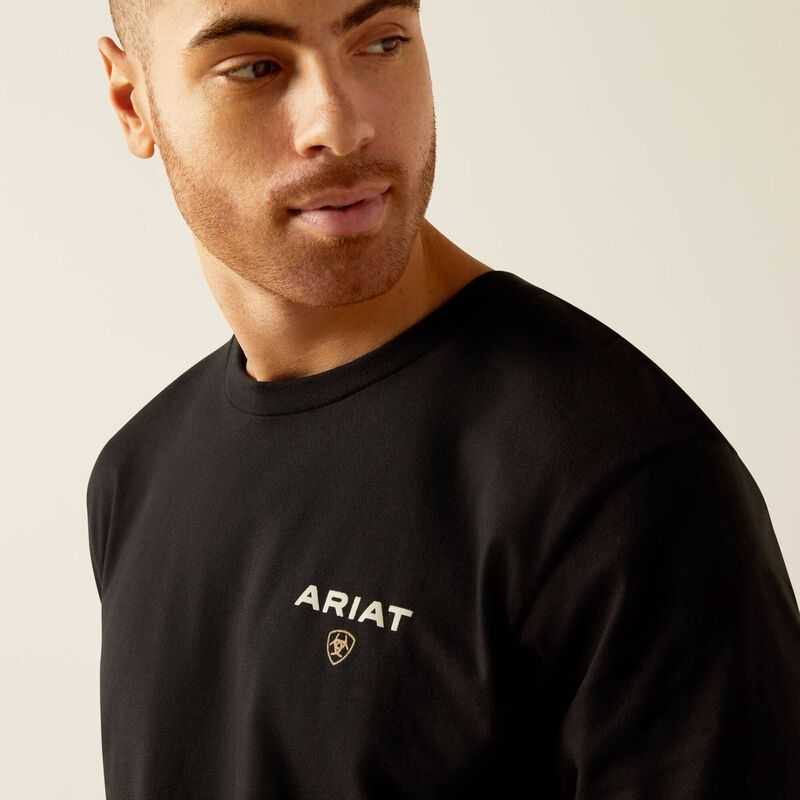 Ariat American Rancher T-Shirt Black | 576XWKTCG