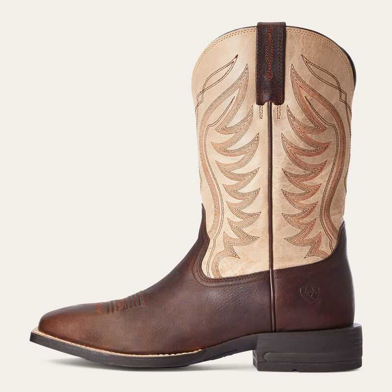 Ariat Amos Cowboy Boot Brown | 746DVPSLU