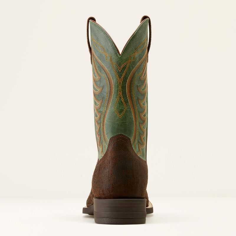 Ariat Amos Cowboy Boot Brown / Green | 409YERZVD