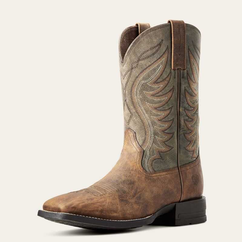 Ariat Amos Cowboy Boot Sorrel Crunch | 253PZSNYX