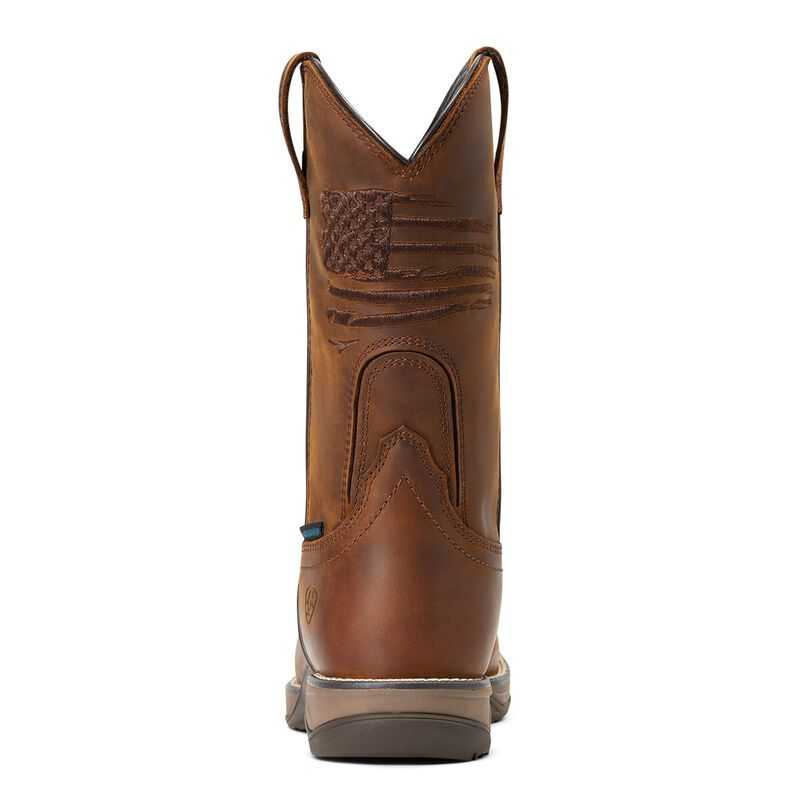 Ariat Anthem Patriot Waterproof Composite Toe Work Boot Brown | 963RTHOKB