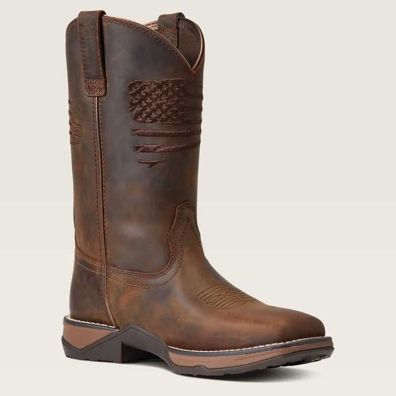 Ariat Anthem Patriot Western Boot Brown | 139EUPSBT