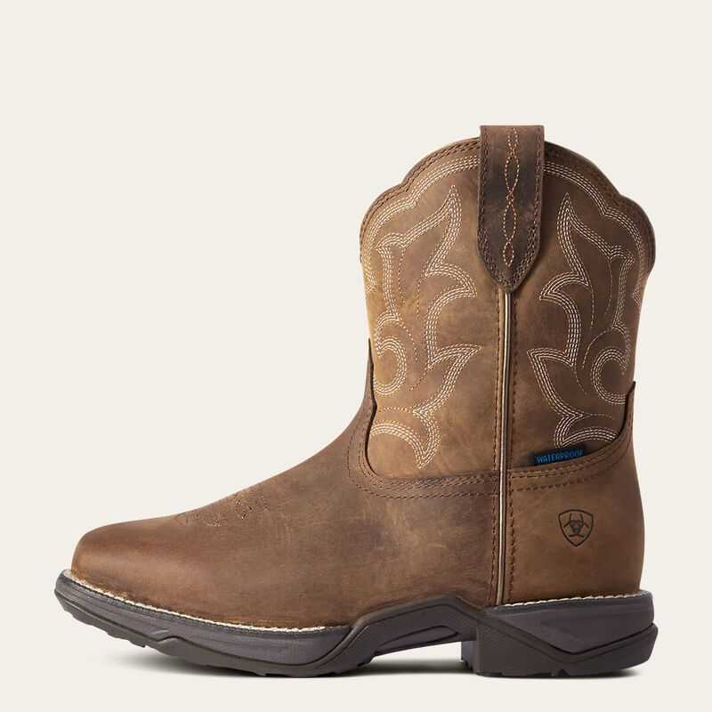 Ariat Anthem Shortie II Waterproof Western Boot Brown | 876PJBVHK