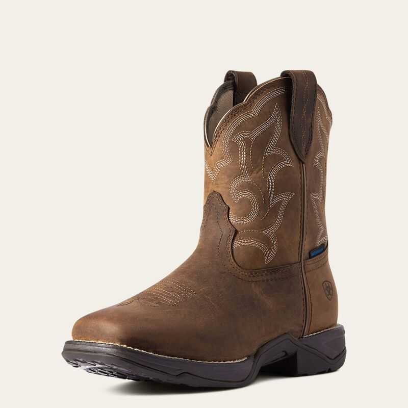 Ariat Anthem Shortie II Waterproof Western Boot Brown | 876PJBVHK