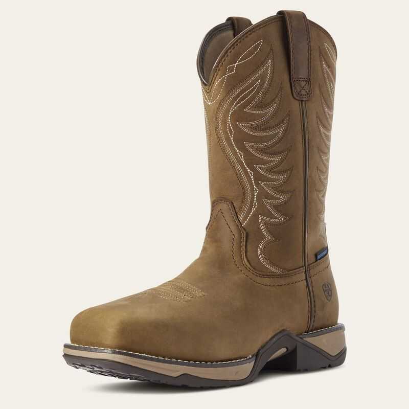 Ariat Anthem Waterproof Composite Toe Work Boot Brown | 039ZMCDQP