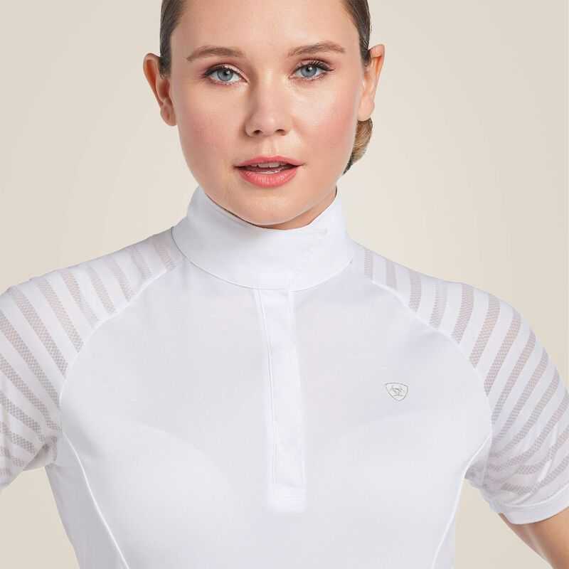 Ariat Aptos Vent Show Shirt White | 129QCNWVA