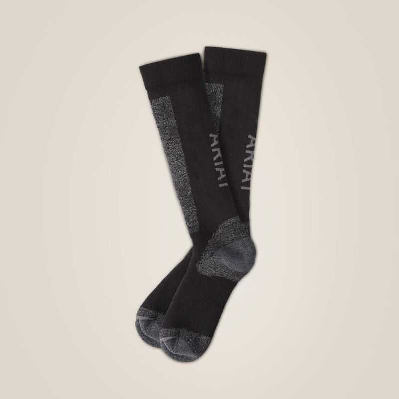 Ariat AriatTEK Merino Socks Black / Grey | 432OHVBKG