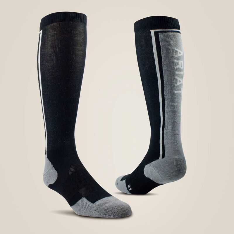 Ariat AriatTEK Winter Slimline Socks Black | 637WKFDIU