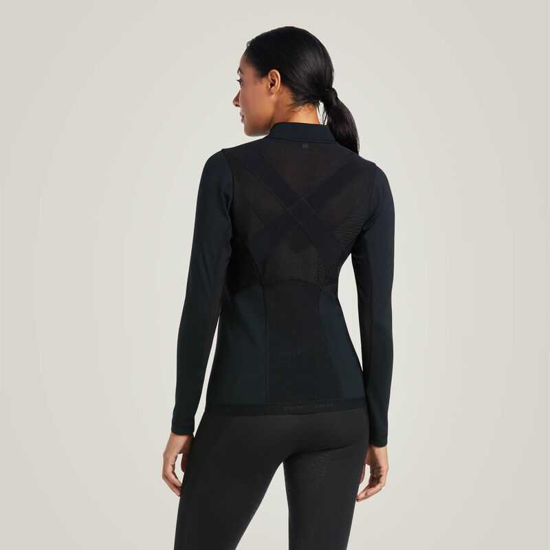 Ariat Ascent 1/4 Zip Baselayer Black | 570GAJROP