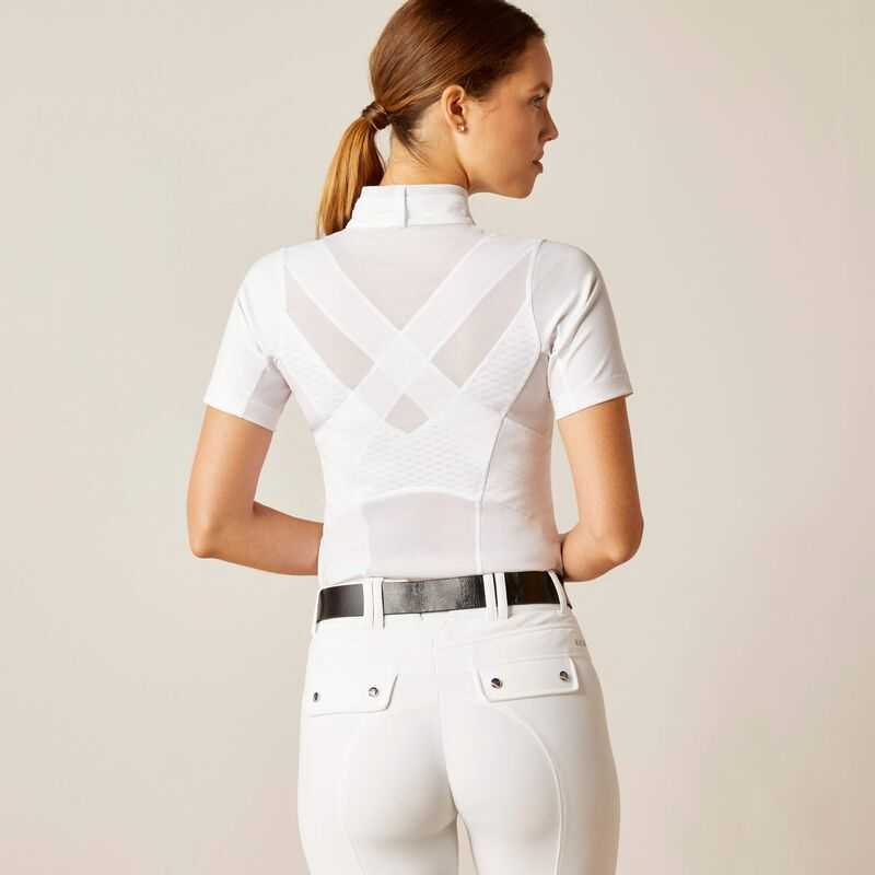 Ariat Ascent Show Shirt White | 508QUNRBC