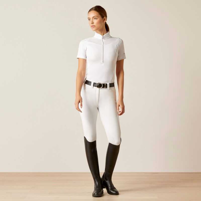 Ariat Ascent Show Shirt White | 508QUNRBC