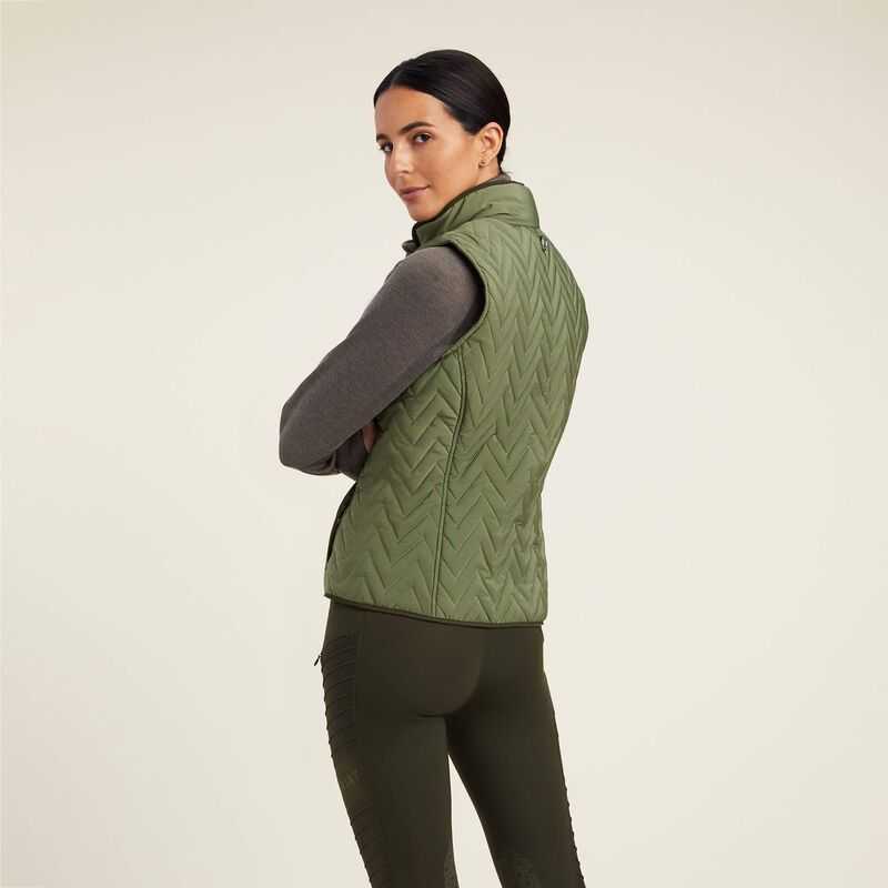 Ariat Ashley Insulated Vest Four Leaf Clover | 672GBQINU