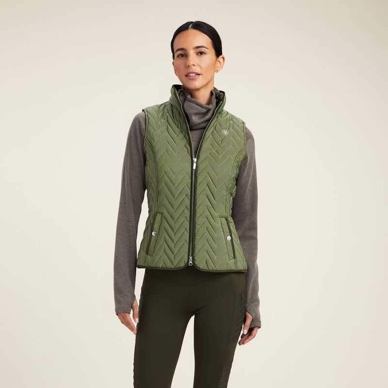 Ariat Ashley Insulated Vest Four Leaf Clover | 672GBQINU