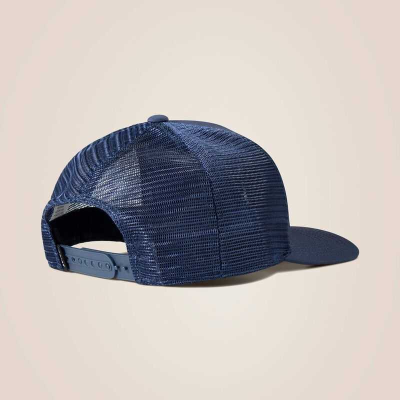 Ariat Aztec Logo Patch Cap Blue | 586JVCUME