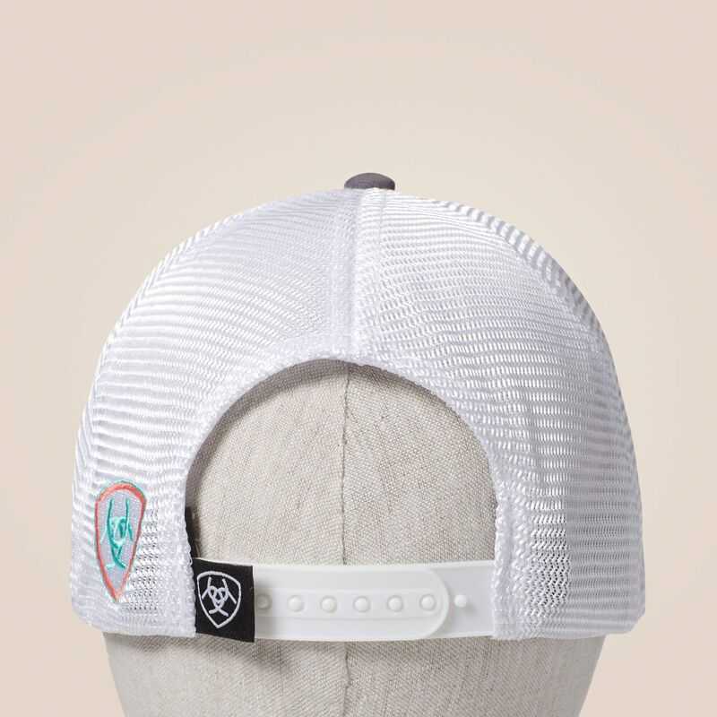 Ariat Aztec Logo Snapback Cap Grey | 761MNXFQD