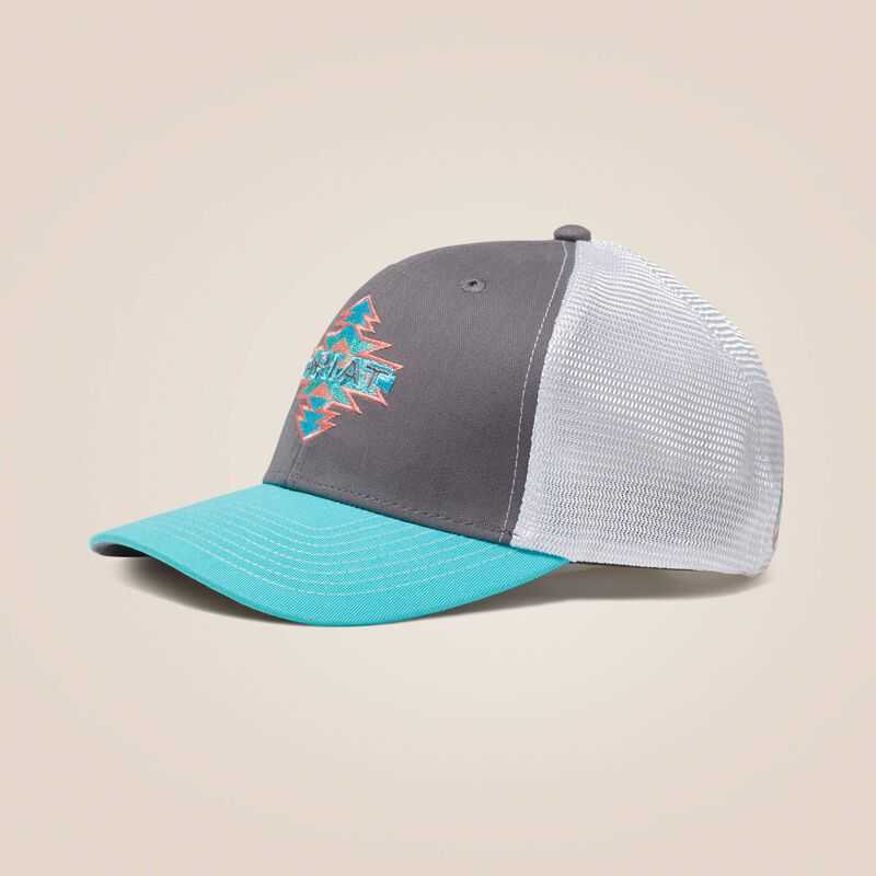 Ariat Aztec Logo Snapback Cap Grey | 761MNXFQD