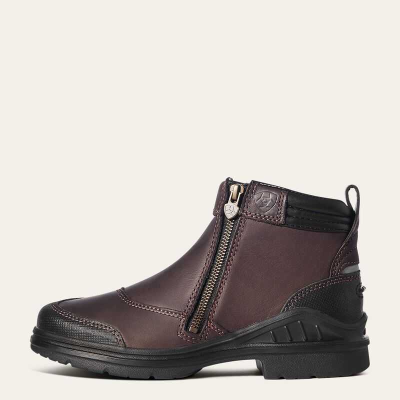 Ariat Barnyard Side Zip Boot Dark Brown | 321EPWULS