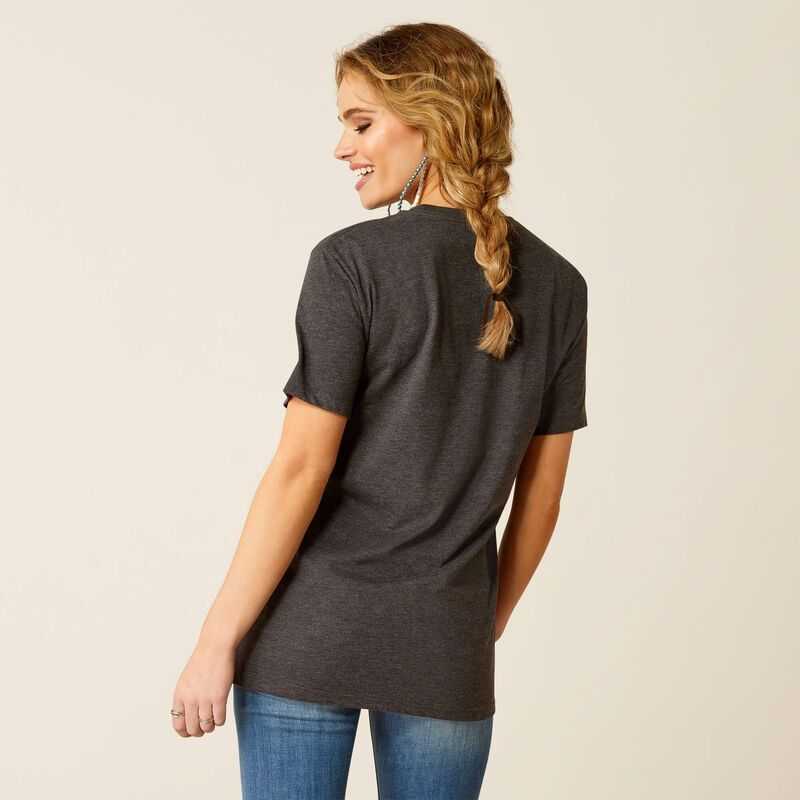 Ariat Barrel Beauty T-Shirt Grey | 642CZHIXG