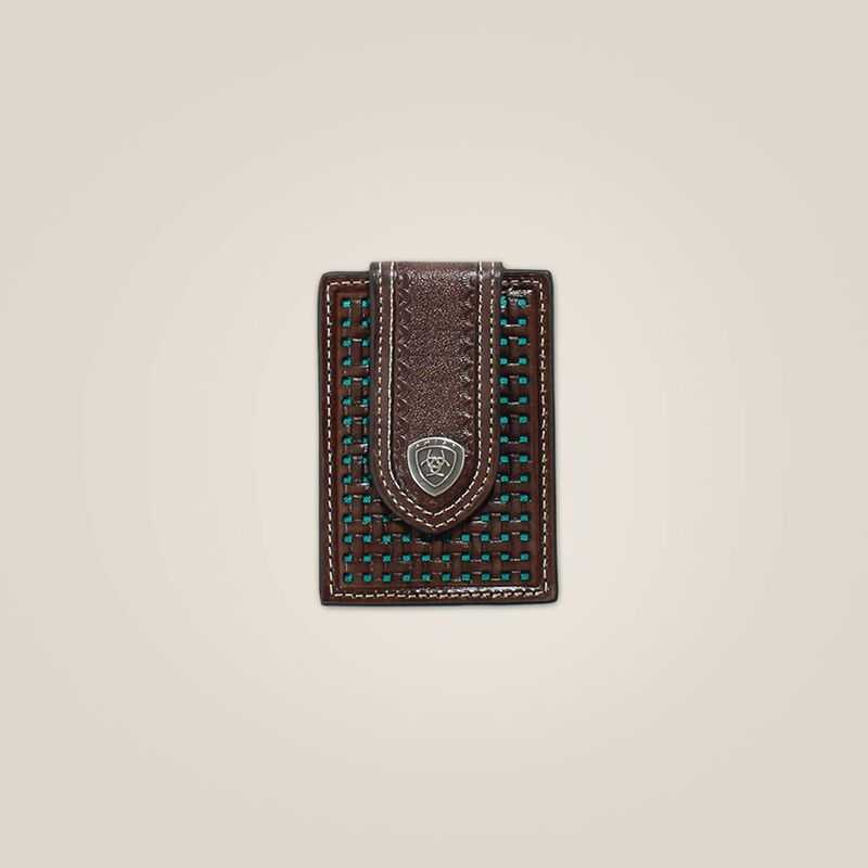 Ariat Basketweave card case Brown | 037HINWQP