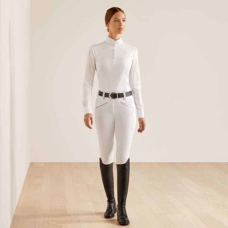 Ariat Bellatrix Show Shirt White | 381FICYNA