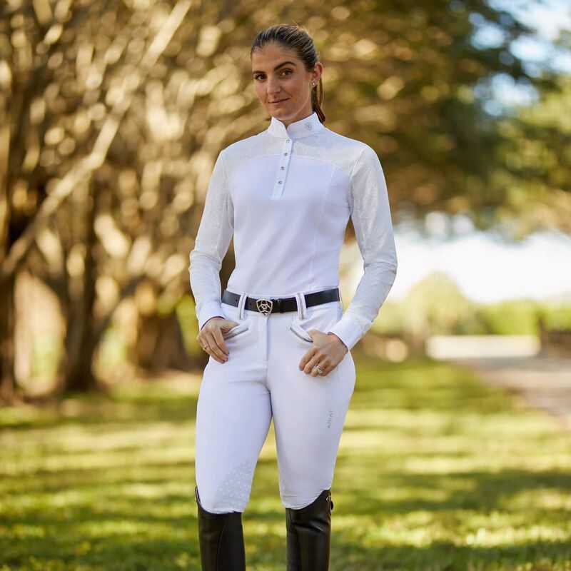 Ariat Bellatrix Show Shirt White | 381FICYNA