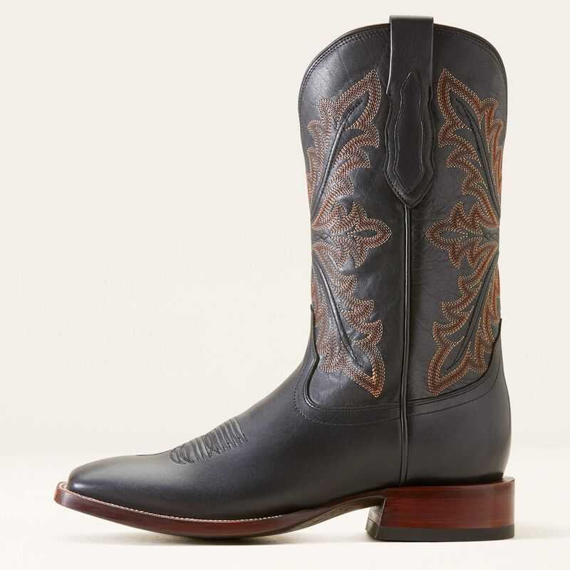 Ariat Bench Made Bassett Cowboy Boot Black | 863BDKJXT