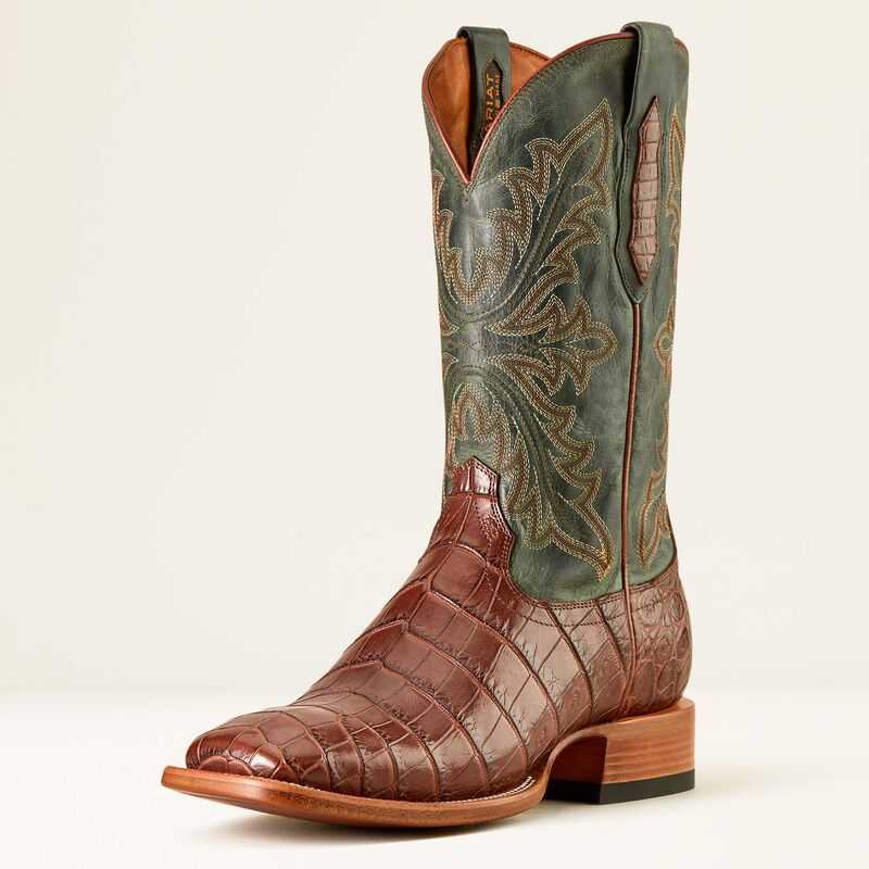 Ariat Bench Made Bassett Western Boot Green | 673ZCFXOR